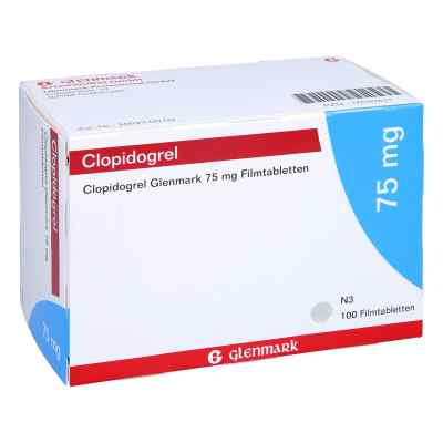 Clopidogrel Glenmark 75 mg Filmtabletten 100 stk von Glenmark Arzneimittel GmbH PZN 16587421