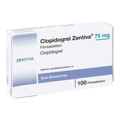 Clopidogrel Zentiva 75 mg Filmtabletten 100 stk von Zentiva Pharma GmbH PZN 09468124