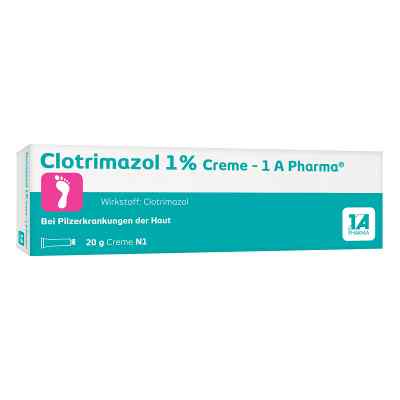 Clotrimazol 1% Creme bei Pilzerkrankungen 20 g von 1 A Pharma GmbH PZN 02408998
