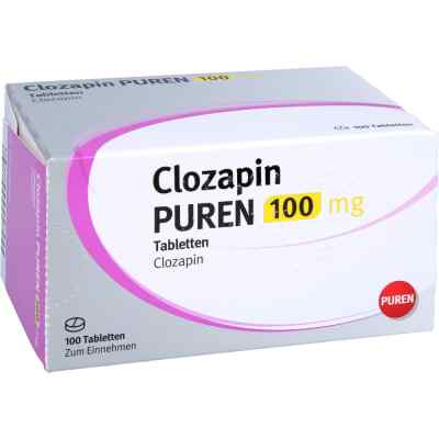 Clozapin Puren 100 mg Tabletten 100 stk von PUREN Pharma GmbH & Co. KG PZN 15237104
