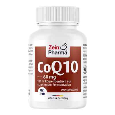 Coenzym Q10 Kapseln 60 mg 90 stk von ZeinPharma Germany GmbH PZN 09096355