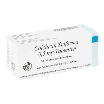 Colchicin Tiofarma 0,5 mg Tabletten 30 stk von Johannes Bürger Ysatfabrik GmbH PZN 16061334