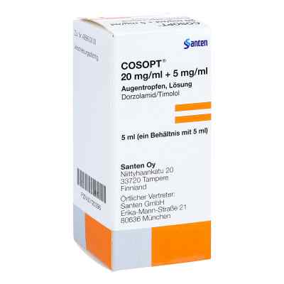 COSOPT 20mg/ml+5mg/ml 1X5 ml von Santen GmbH PZN 00120336