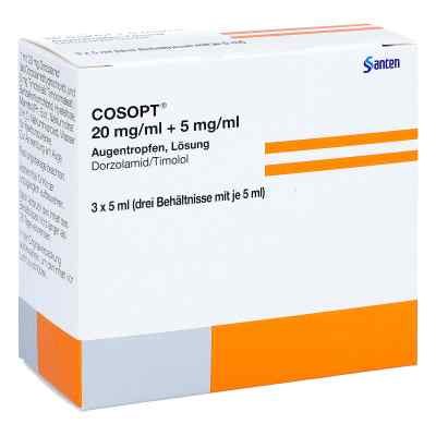 COSOPT 20mg/ml+5mg/ml 3X5 ml von Santen GmbH PZN 00120342