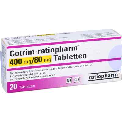 Cotrim-ratiopharm 400 Mg/80 Mg Tabletten 20 stk von ratiopharm GmbH PZN 17550650