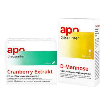 Cranberry Extrakt 300 mg + D-Mannose 1 Pck von Apologistics GmbH PZN 08102059