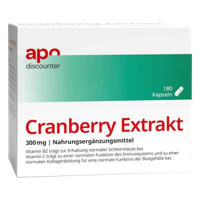 Cranberry Extrakt 300 mg Kapseln 180 stk von apo.com Group GmbH PZN 16705168