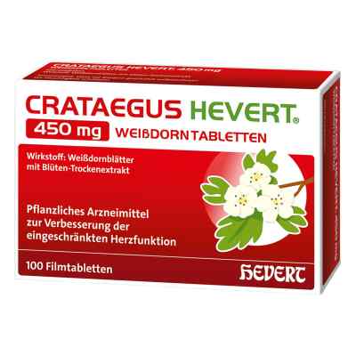 Crataegus Hevert 450 mg Weißdorntabletten