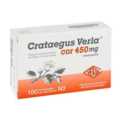 Crataegus Verla cor 450mg 100 stk von Verla-Pharm Arzneimittel GmbH &  PZN 01352451