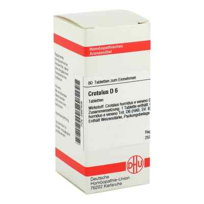 Crotalus D6 Tabletten 80 stk von DHU-Arzneimittel GmbH & Co. KG PZN 02897508
