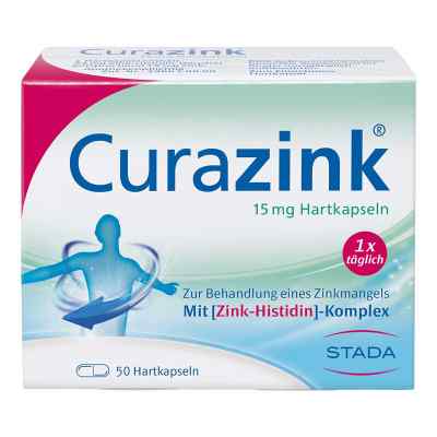 Curazink 15 mg Hartkapseln gegen Zinkmangel 50 stk von STADA Consumer Health Deutschland GmbH PZN 00679405