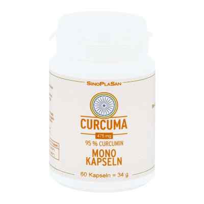 Curcuma 475 mg 95% Curcumin Mono-kapseln 60 stk von SinoPlaSan GmbH PZN 13598134