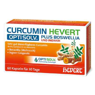 Curcumin Hevert Optisolv Plus Boswellia+Ingwer Kapseln