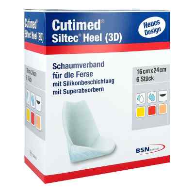 Cutimed Siltec Heel 3d 16x24 cm Kompressen 6 stk von BSN medical GmbH PZN 07342353