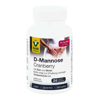 D-mannose-cranberry Lutschtabletten 24 stk von ALLPHARM Vertriebs GmbH PZN 14160115