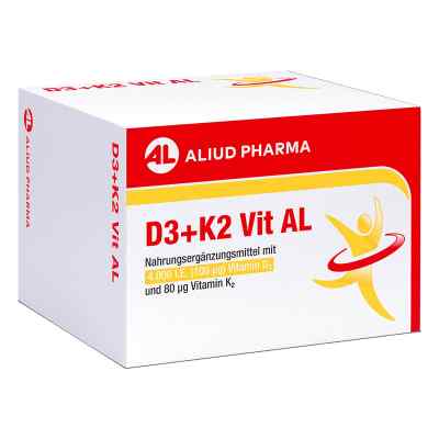 D3 + K2  Vit AL 4000 I.E. / 80 µg Kapseln für die Knochen 90 stk von ALIUD Pharma GmbH PZN 18231585