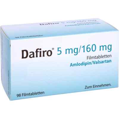 Dafiro 5mg/160mg 98 stk von axicorp Pharma GmbH PZN 11542135