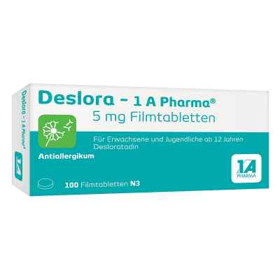 Deslora-1A Pharma 5 mg Filmtabletten 100 stk von 1 A Pharma GmbH PZN 12546750