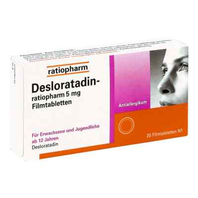 Desloratadin ratiopharm 5 mg Filmtabletten 20 stk von ratiopharm GmbH PZN 15397598