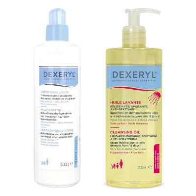 Dexeryl Pflegecreme + Dexeryl Reinigungsöl