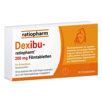 Dexibu-ratiopharm 200 Mg Filmtabletten 10 stk von ratiopharm GmbH PZN 19185108