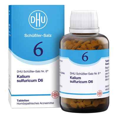 DHU 6 Kalium Sulfuricum D6 Tabletten 900 stk von DHU-Arzneimittel GmbH & Co. KG PZN 18182622