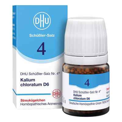 DHU Schüßler-Salz Nummer 4 Kalium chlorat. D6 Globuli 10 g von DHU-Arzneimittel GmbH & Co. KG PZN 10545893