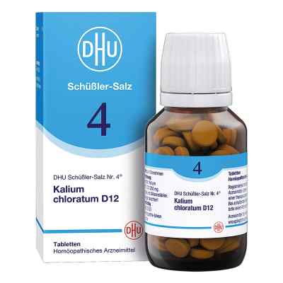 DHU Schüßler-Salz Nummer 4 Kalium chloratum D12 Tabletten 200 stk von DHU-Arzneimittel GmbH & Co. KG PZN 02580556