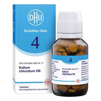DHU Schüßler-Salz Nummer 4 Kalium chloratum D6 200 Tabletten 200 stk von DHU-Arzneimittel GmbH & Co. KG PZN 02580533