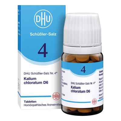 DHU Schüßler-Salz Nummer 4 Kalium chloratum D6 Tabletten 80 stk von DHU-Arzneimittel GmbH & Co. KG PZN 00274074