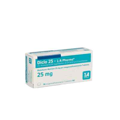 Diclo 25-1A Pharma 50 stk von 1 A Pharma GmbH PZN 08533635