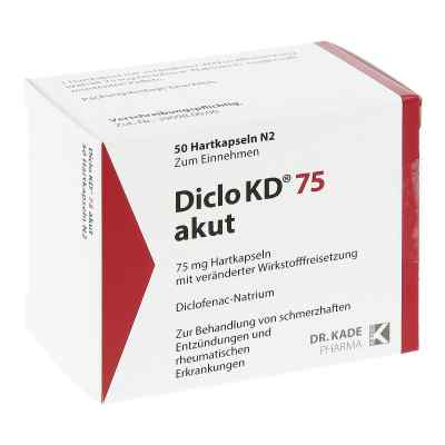 Diclo Kd 75 akut hartkapsel mit msr.überz.pellets 50 stk von DR. KADE Pharmazeutische Fabrik  PZN 01296238