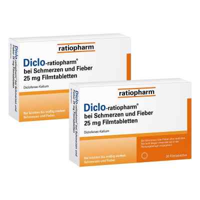 Diclo-ratiopharm bei Schmerzen und Fieber 25 mg Filmtabletten