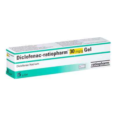 Diclofenac-ratiopharm 30 mg/g Gel 25 g von ratiopharm GmbH PZN 14164797