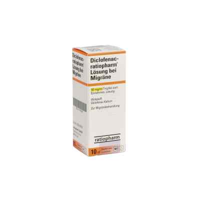 Diclofenac-ratiopharm Lösung bei Migräne 10 ml von ratiopharm GmbH PZN 01039547