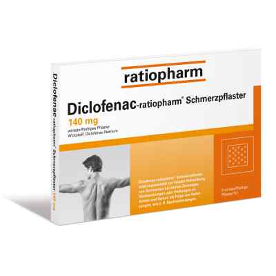 Diclofenac-ratiopharm Schmerzpflaster 140 mg 5 stk von ratiopharm GmbH PZN 03500921