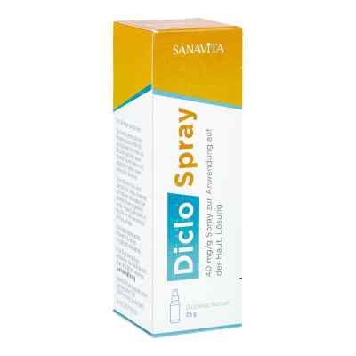 Diclospray 40 Mg/g Spray zur Anwendung auf der Haut, Lösung 25 g von SANAVITA Pharmaceuticals GmbH PZN 17856099
