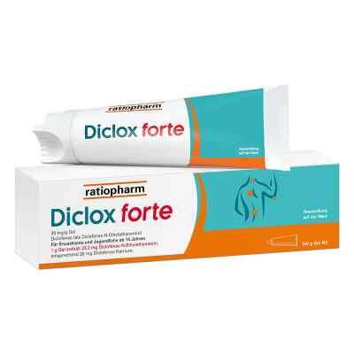 Diclox Forte Schmerzgel 20mg/g Ratiopharm 150 g von ratiopharm GmbH PZN 16705010