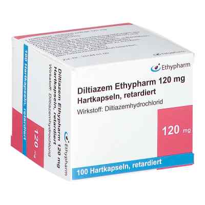 Diltiazem Ethypharm 120 mg Hartkapseln retardiert 100 stk von ETHYPHARM GmbH PZN 13822092