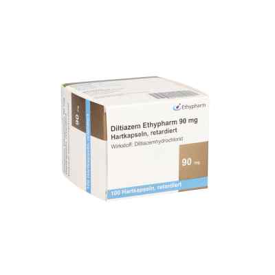 Diltiazem Ethypharm 90 mg Hartkapseln retardiert 100 stk von ETHYPHARM GmbH PZN 13822086