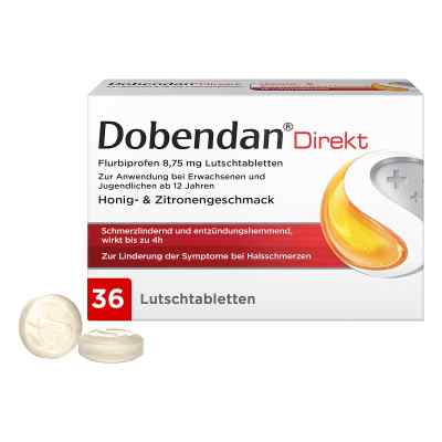 Dobendan Direkt Flurbiprofen 8,75 mg Lutschtabletten 36 stk von Reckitt Benckiser Deutschland Gm PZN 16503513