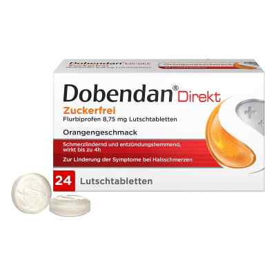 Dobendan Direkt Zuckerfrei Lutschtabletten gegen Halsschmerzen 