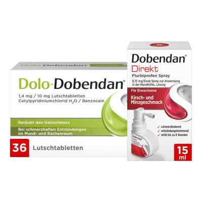 Dolo-Dobendan Set gegen Halsschmerzen 1 stk von Reckitt Benckiser Deutschland Gm PZN 08100027
