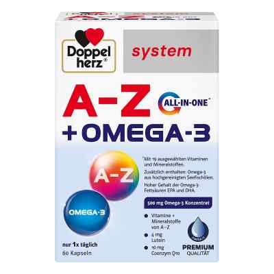 Doppelherz A-Z+Omega-3 All-in-one System Kapseln 60 stk von Queisser Pharma GmbH & Co. KG PZN 18196736