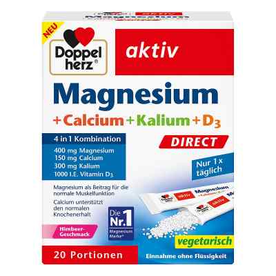 Doppelherz aktiv Magnesium + Calcium + Kalium + D3 DIRECT Pel.