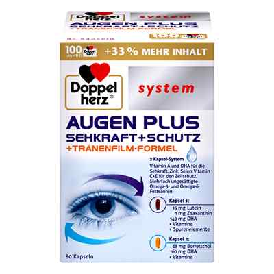 Doppelherz Augen Plus Sehkraft+schutz System Kapseln 80 stk von Queisser Pharma GmbH & Co. KG PZN 16794083