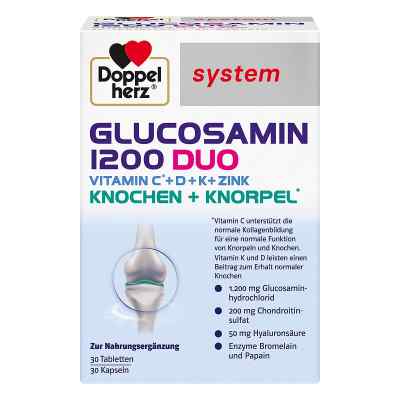 Doppelherz Glucosamin 1200 Duo System Kombipackung 60 stk von Queisser Pharma GmbH & Co. KG PZN 17874140