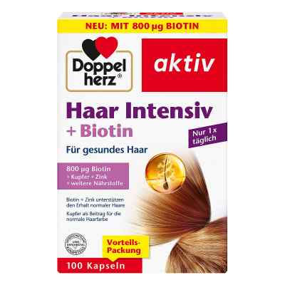 Doppelherz Haar Intensiv+Biotin Kapseln 100 stk von Queisser Pharma GmbH & Co. KG PZN 16849737