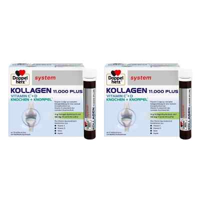 Doppelherz Kollagen 11.000 Plus System Ampullen 2x30X25 ml von Queisser Pharma GmbH & Co. KG PZN 08104499