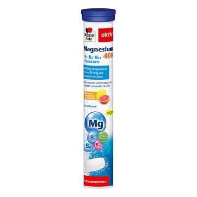 Doppelherz Magnesium 400+B-Vitamine +Folsäure Brausetabletten